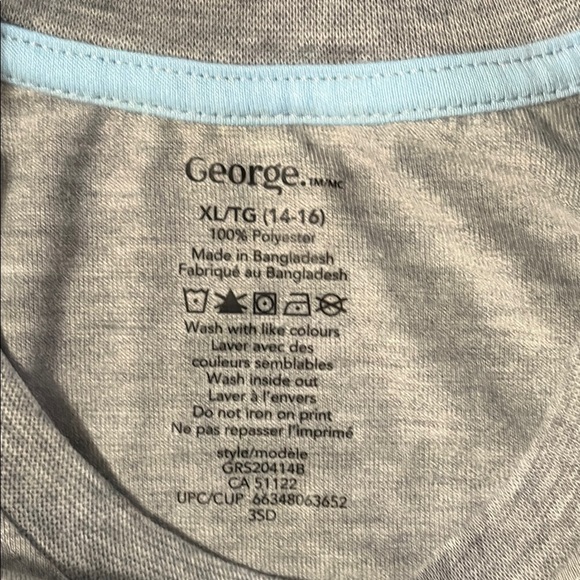4/$20 George Gray Kids Tank Top with Graphic Print, size 14-16XL - Picture 2 of 5